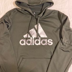 Adidas Hoodie, dark green, Men’s small